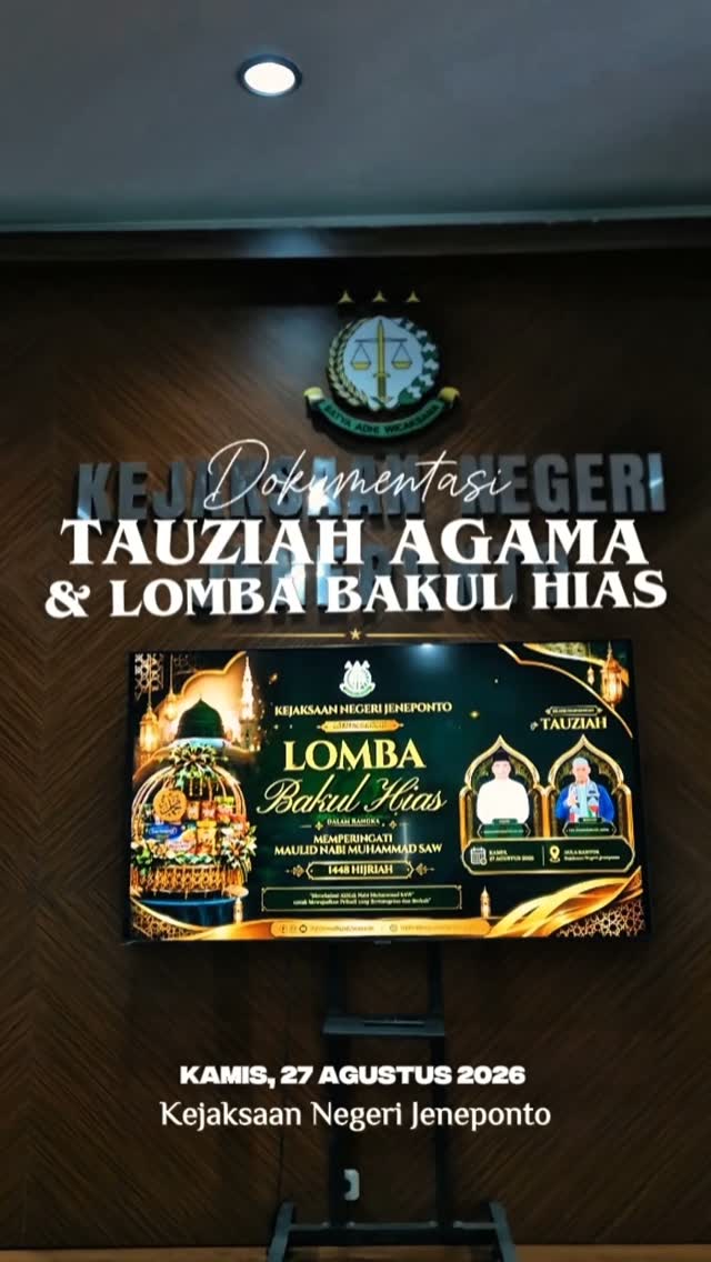 Tausiah Agama dan Lomba Bakul Hias dalam Rangka Maulid Nabi Muhammad SAW 1448 H