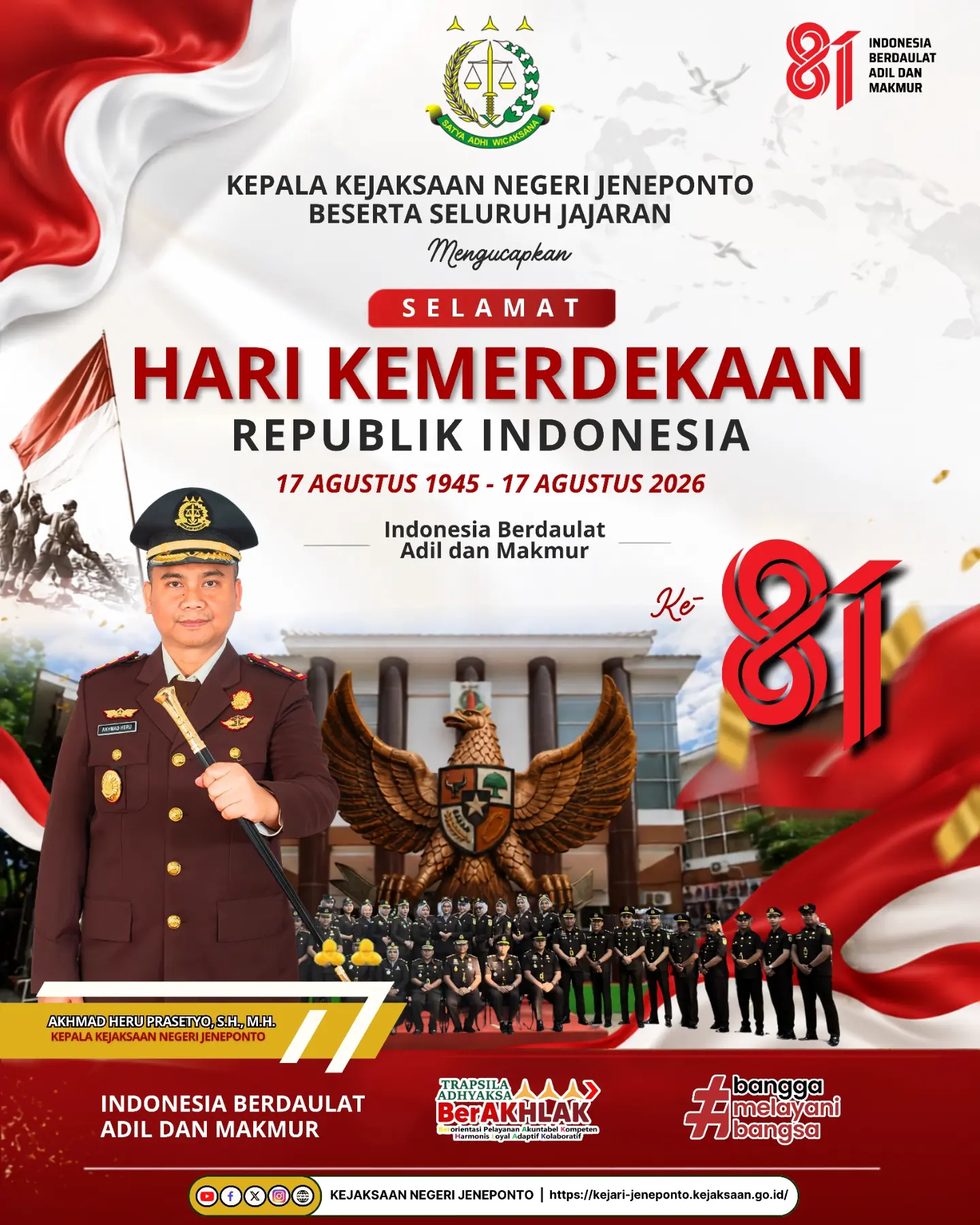 Ucapan Selamat Hari Kemerdekaan Republik Indonesia ke-81
