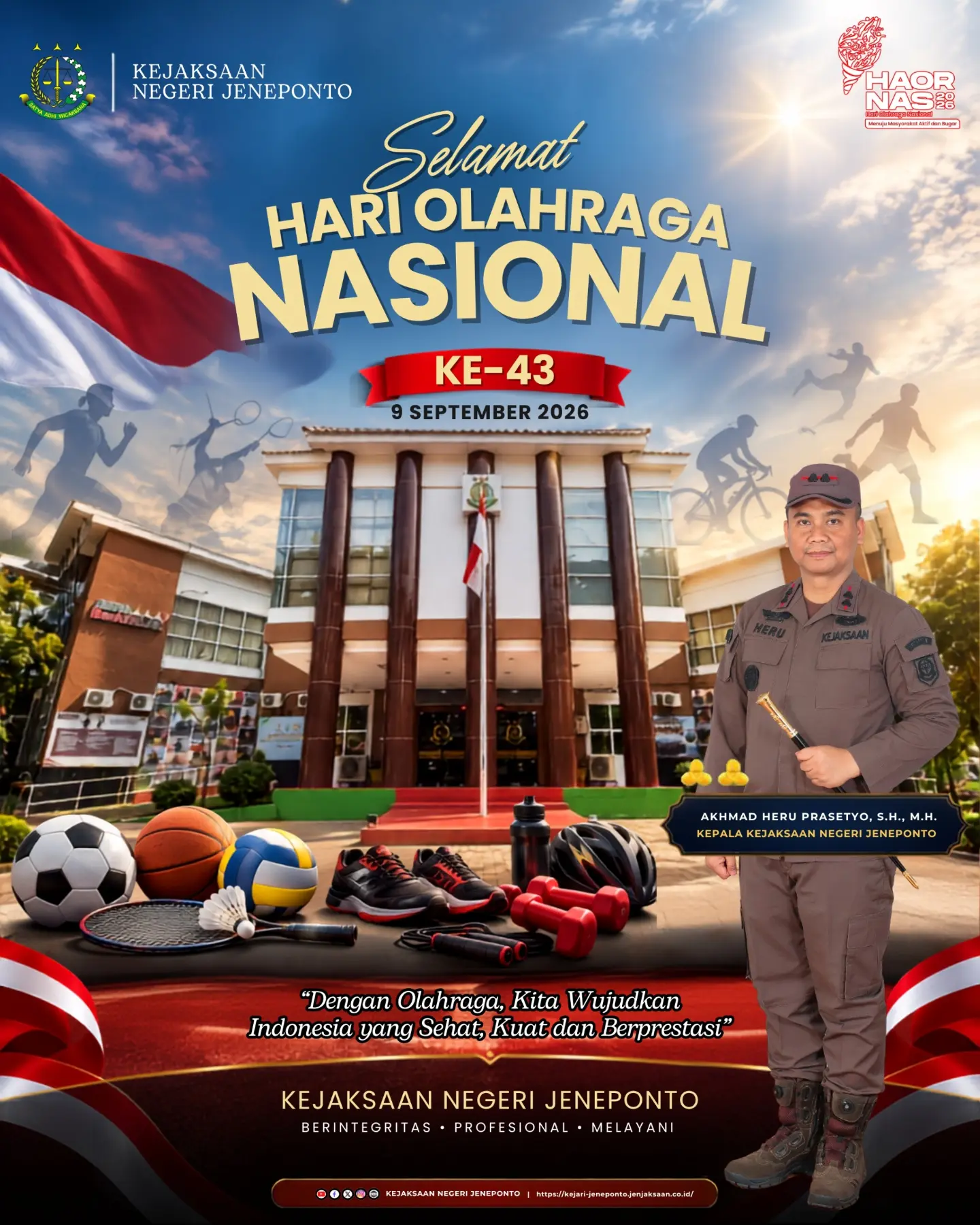 Memperingati Hari Olahraga Nasional (HAORNAS) ke-43 Tahun 2026