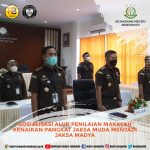 SOSIALISASI ALUR PENILAIAN MAKALAH KENAIKAN PANGKAT JAKSA MUDA MENJADI JAKSA MADYA