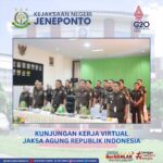 Kunjungan Kerja Virtual Jaksa Agung Republik Indonesia Bapak ST Burhanuddin