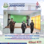 Pengambilan Sumpah Jabatan dan Pelantikan Pejabat Struktural Eselon III di Lingkungan Kejaksaan Tinggi Sulawesi Selatan