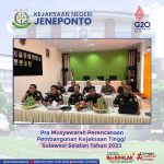 Pra Musyawarah Perencanaan Pembangunan Kejaksaan Tinggi Sulawesi Selatan Tahun 2023
