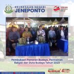 Pembukaan Pameran Budaya, Permainan Rakyat dan Duta Budaya Tahun 2023