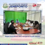 Rapat Koordinasi SKK mengenai Kredit Macet antara Kejari Jeneponto Bidang Perdata dan TUN dengan Bank BRI