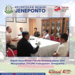 Rapat Koordinasi Forum Kewaspadaan Dini Masyarakat (FKDM) Kabupaten Jeneponto