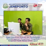Rapat Koordinasi Evaluasi dan Pembahasan Action Plan Penyelenggaraan Pengelolaan Pengaduan Pelayanan Publik Melalui SP4N-Lapor!